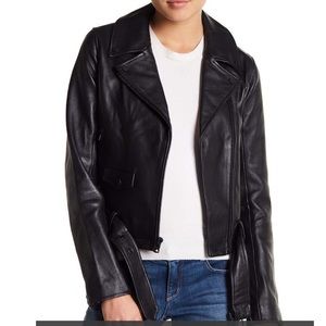 7 for all man kind leather jacket
